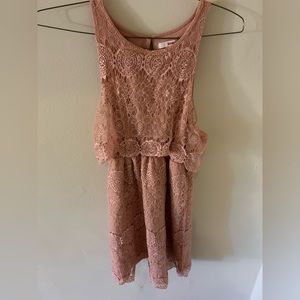 Pink Lacey Dress